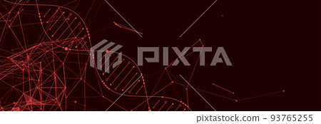 Science template, wallpaper or banner with a DNA molecules. Vector illustration Science template, wallpaper or banner with a DNA molecules. Vector illustration 93765255