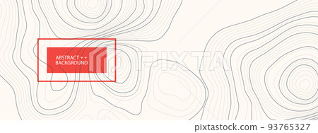 Vector landscape geodesy topography map background. Line texture pattern. Vector landscape geodesy topography map background. Line texture pattern. 93765327