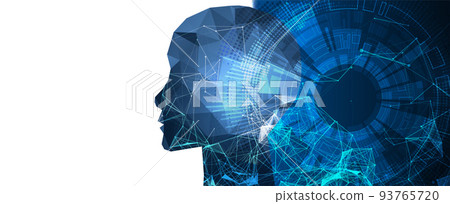 Artificial Intelligence concept. Creative brain concept background. Vector science illustration. Artificial Intelligence concept. Creative brain concept background. Vector science illustration. 93765720