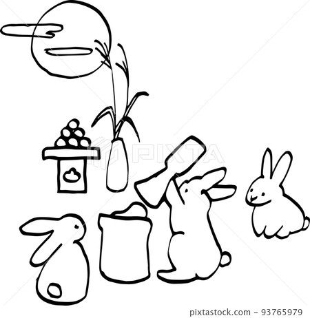 15日夜賞月線描圖解 93765979