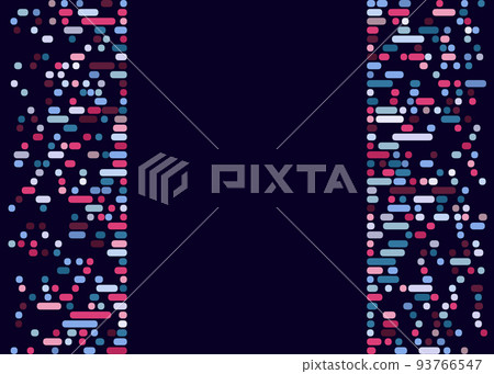 Abstractly arranged dots on blue background. 93766547