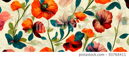 abstract flower illustration, creative flower background abstract flower illustration, creative flower background 93768411