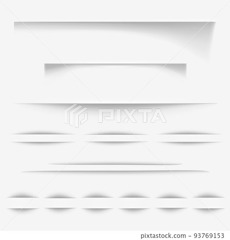 Paper shadow lines vector illustration 93769153
