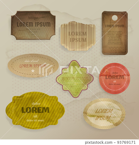 Scrapbooking paper elements vector illustration 93769171