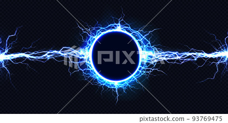 Electrical energy discharge 3d vector light effect Electrical energy discharge 3d vector light effect 93769475
