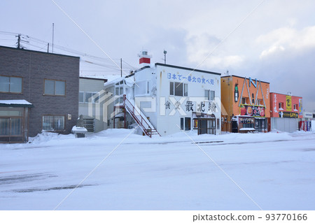 北海道稚內的冬天風景 93770166
