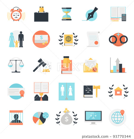 Legal Profession Icons Collection Legal Profession Icons Collection 93770344