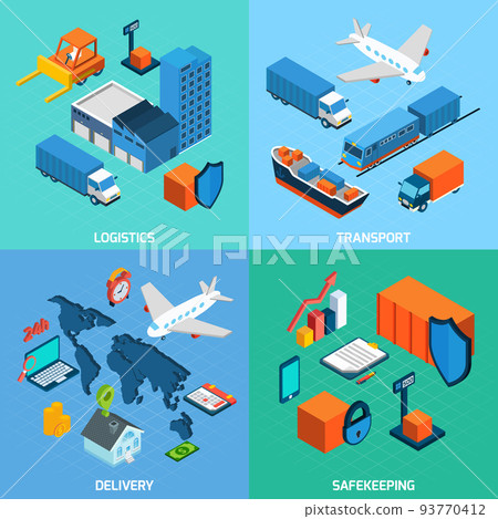 Logistics Isometric Set 93770412