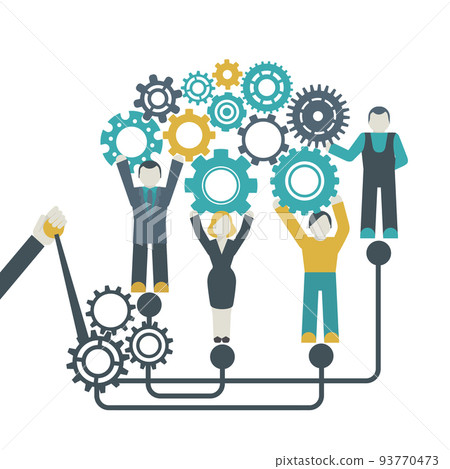 Gear Teamwork Concept Gear Teamwork Concept 93770473