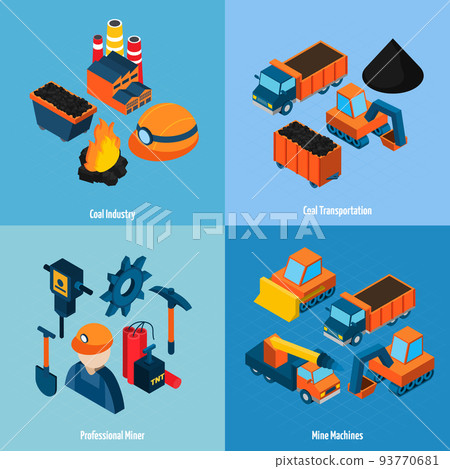 Coal Industry Isometric Coal Industry Isometric 93770681