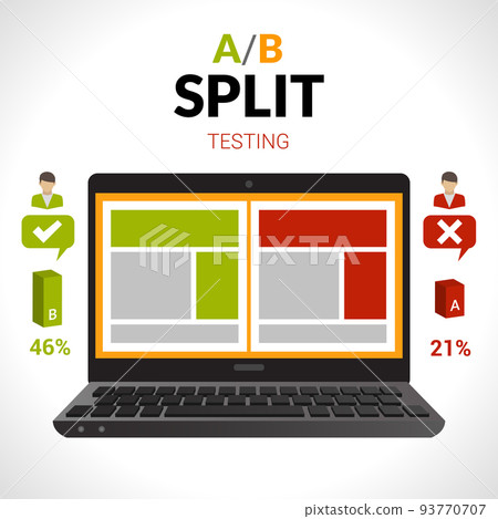 Split Testing Concept Split Testing Concept 93770707