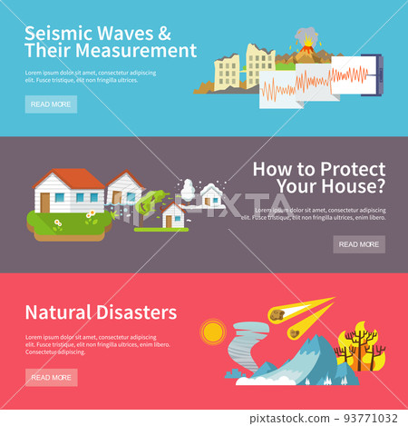Natural Disaster Banners Natural Disaster Banners 93771032