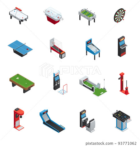 Table Games Game Machine Icon Set 93771062
