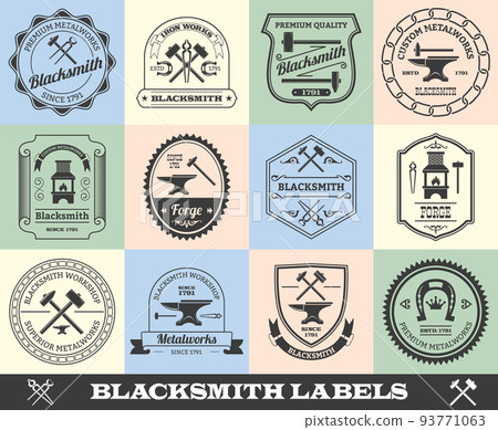 Blacksmith Label Set 93771063