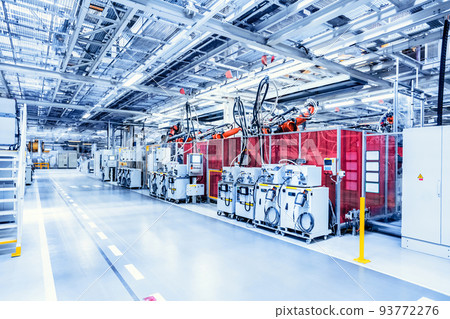 robots in a car plant 93772276