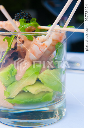 prawns with avocado prawns with avocado 93772424