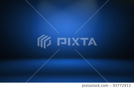 Abstract Luxury gradient Blue background. Smooth Dark blue with Black vignette Studio Banner. 93772913