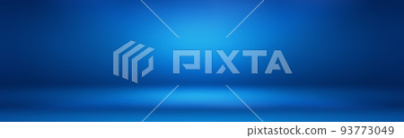 Abstract Luxury gradient Blue background. Smooth Dark blue with Black vignette Studio Banner. 93773049