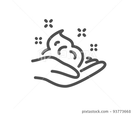 Hand cream line icon. Skin care Gel or lotion sign. Quality design element. Linear style skin care icon. Editable stroke. Vector Hand cream line icon. Skin care Gel or lotion sign. Quality design element. Linear style skin care icon. Editable stroke. Vector 93773668