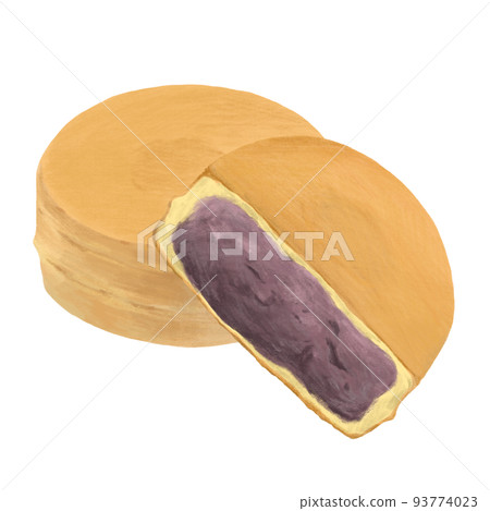 hand drawn illustration of imagawayaki 93774023