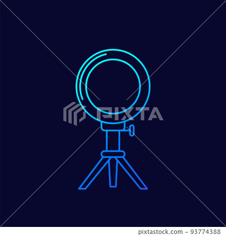 ring light line vector icon ring light line vector icon 93774388
