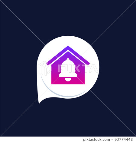 house and notification vector icon house and notification vector icon 93774448