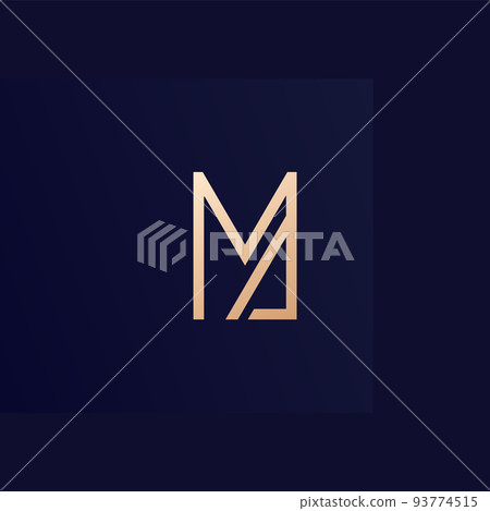 MA letters logo, monogram design MA letters logo, monogram design 93774515