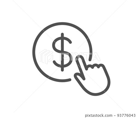 Hand click icon. Vector mouse pointer symbol Stock Vector