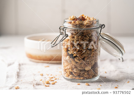 Delicious homemade granola 93776502