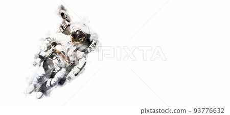 Space suits watercolor style. Elements of this image furnished by NASA. Space suits watercolor style. Elements of this image furnished by NASA. 93776632