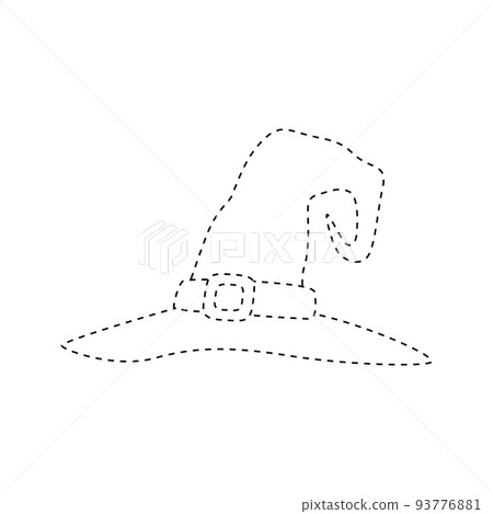 Wizard Hat tracing worksheet for kids Wizard Hat tracing worksheet for kids 93776881