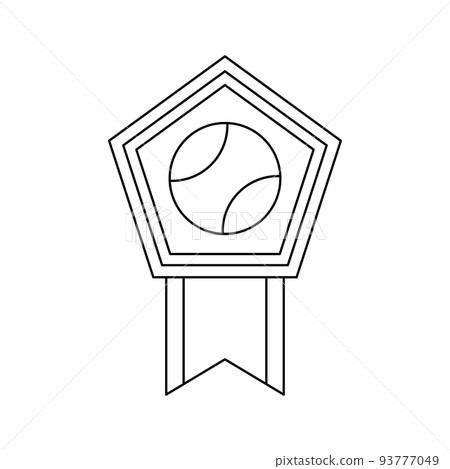 Coloring page with Medal for kids 93777049