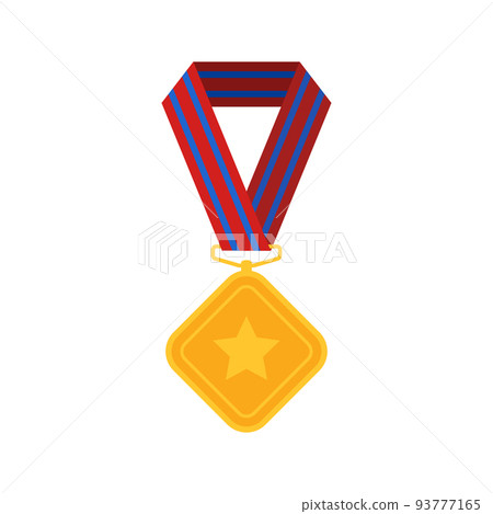 Medal isolated on white background 93777165