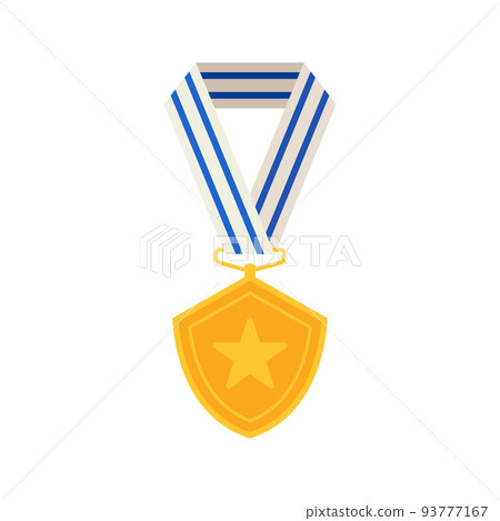 Medal isolated on white background 93777167