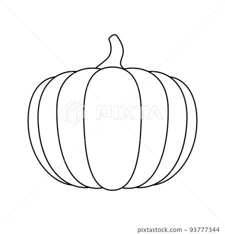 Coloring page with Pumpkin for kids 93777344