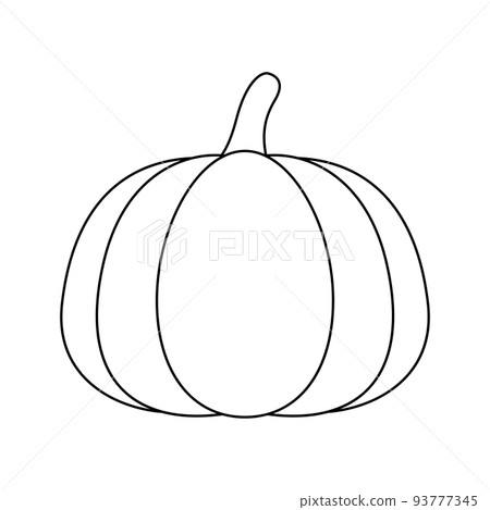 Coloring page with Pumpkin for kids Coloring page with Pumpkin for kids 93777345