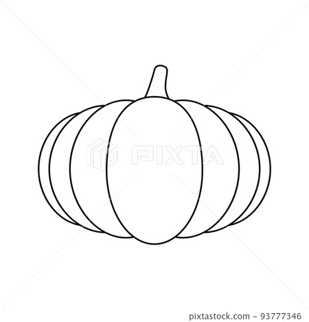 Coloring page with Pumpkin for kids 93777346