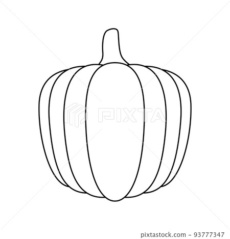 Coloring page with Pumpkin for kids Coloring page with Pumpkin for kids 93777347