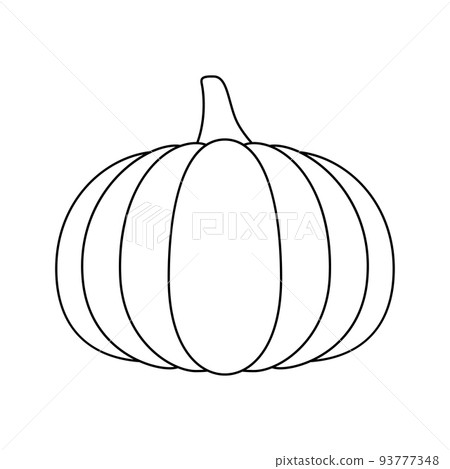 Coloring page with Pumpkin for kids Coloring page with Pumpkin for kids 93777348