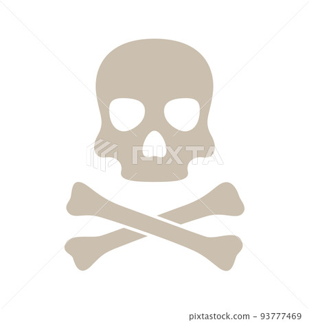 Skull and Crossbones isolated on white background 93777469