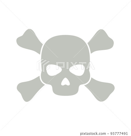 Skull and Crossbones isolated on white background 93777491