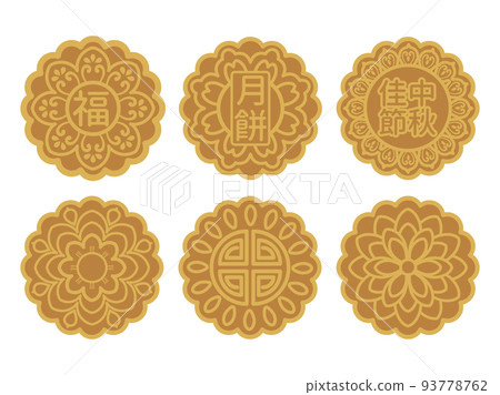 Illustration material of moon cake 93778762
