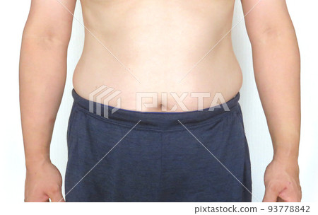 代謝綜合徵男子的腹部 93778842