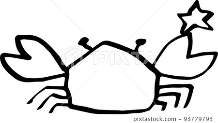 Cancer simple line drawing illustration icon (transparent) 93779793