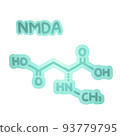 N-methyl-D-aspartic acid / NMDA Illustration 93779795