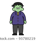 A simple Frankenstein illustration that is easy to use for Halloween 93780219