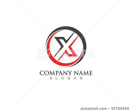 X Letters Icon Logo and symbol 93780489