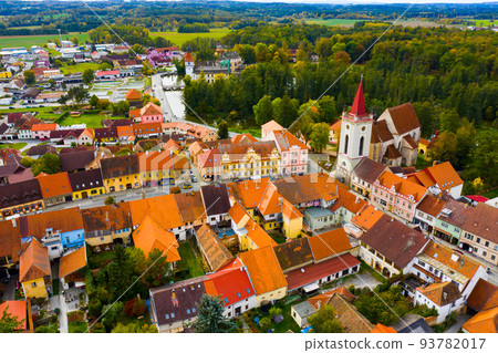 cityscape of Czech town Blatna 93782017