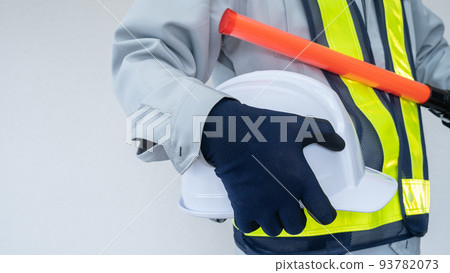 Image of construction industry, security guards, guard man Image of construction industry, security guards, guard man 93782073