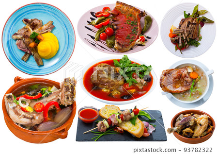 Set of lamb dishes Set of lamb dishes 93782322